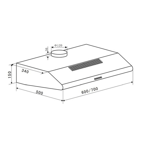 ảnh sản phẩm Máy hút mùi Eurosun EH-60CF19S