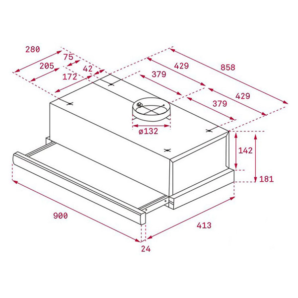 ảnh sản phẩm Máy hút mùi Teka âm tủ TL 9310 40474390