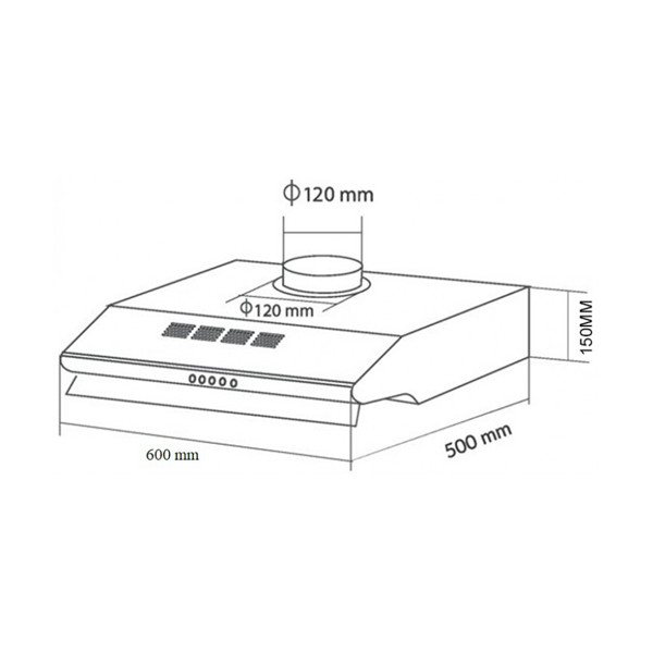 ảnh sản phẩm Máy hút mùi Eurosun EH-60C05D