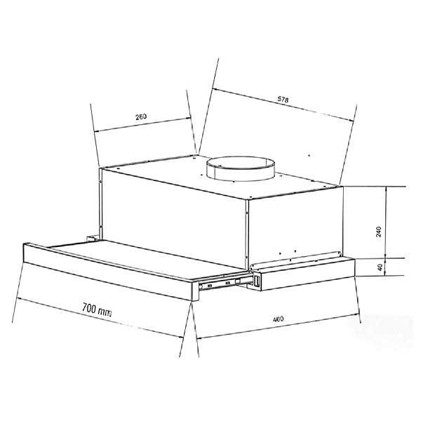 ảnh sản phẩm Máy hút mùi Eurosun EH-70AF86B