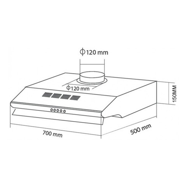 ảnh sản phẩm Máy hút mùi Eurosun EH-70C05D