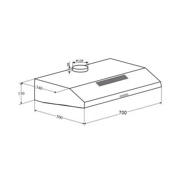 ảnh sản phẩm Máy hút mùi Eurosun EH-70CF19B