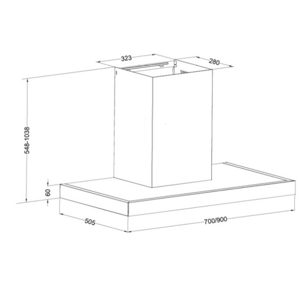 ảnh sản phẩm Máy hút mùi Eurosun EH-90AF77