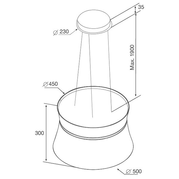 ảnh sản phẩm Máy hút mùi Malloca SOPHIE K-500B