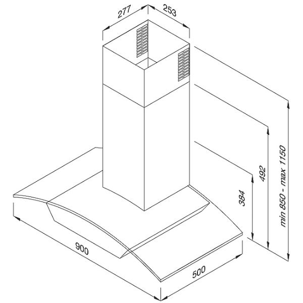 ảnh sản phẩm Máy hút mùi áp tường Malloca SIGMA-K820T