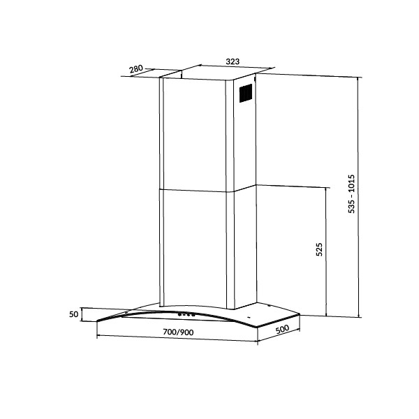 ảnh sản phẩm Máy hút mùi Eurosun EH-70K15E