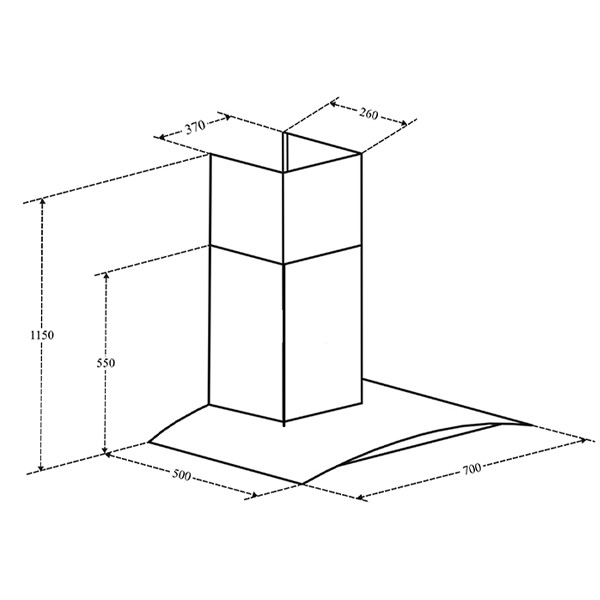 ảnh sản phẩm Máy hút mùi Eurosun EH-70K20