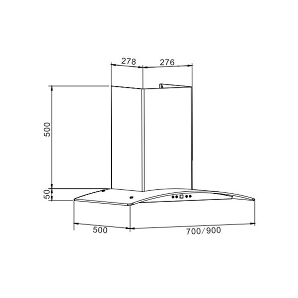 ảnh sản phẩm Máy hút mùi Eurosun EH-70K28