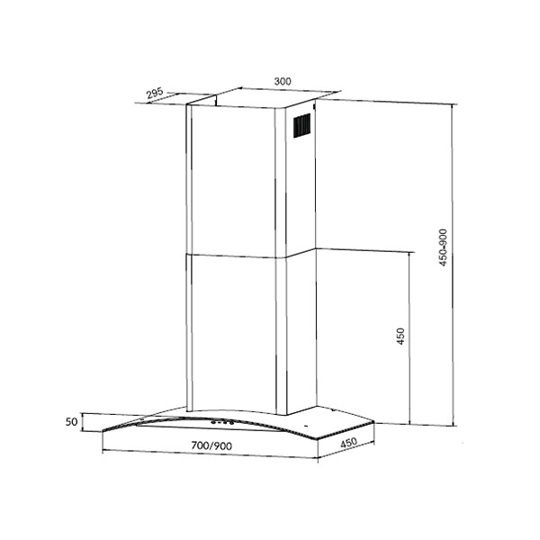 ảnh sản phẩm Máy hút mùi Eurosun EH-90K11E