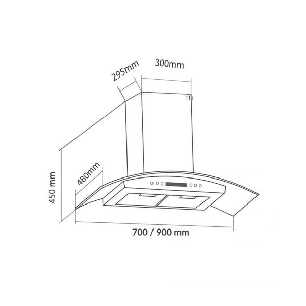 ảnh sản phẩm Máy hút mùi Eurosun EH-90K26S