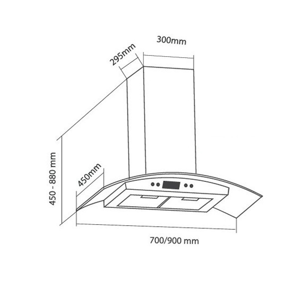 ảnh sản phẩm Máy hút mùi Eurosun EU-70K06S