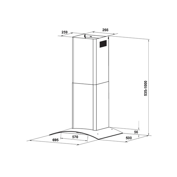 ảnh sản phẩm Máy hút mùi Hafele HH-WT70A 533.86.807