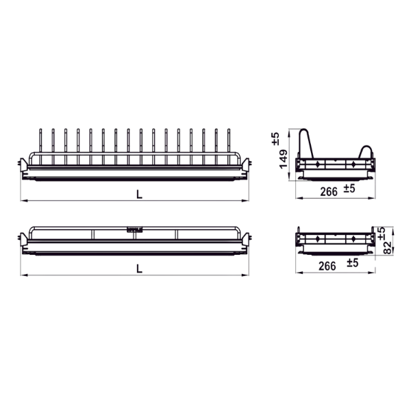 ảnh sản phẩm Kệ Chén Đĩa Cố Định Oria 600mm Hafele 544.07.013