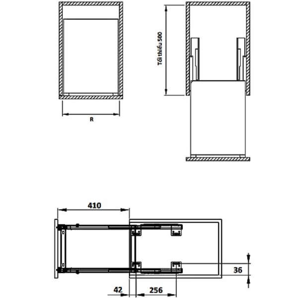 ảnh sản phẩm Kệ gia vị Hafele Kosmo-C Sonata 549.20.012