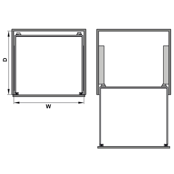 ảnh sản phẩm Rổ kéo xoong nồi âm 400mm Hafele 540.26.653