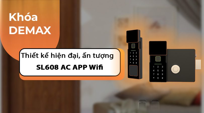 Khóa điện tử Demax SL608 AC IP56 APP WIFI