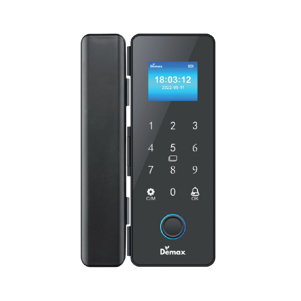 ảnh sản phẩm Khóa thông minh tự động dùng cho cửa kính cường lực Demax SL800 G-SD APP Wifi Remote