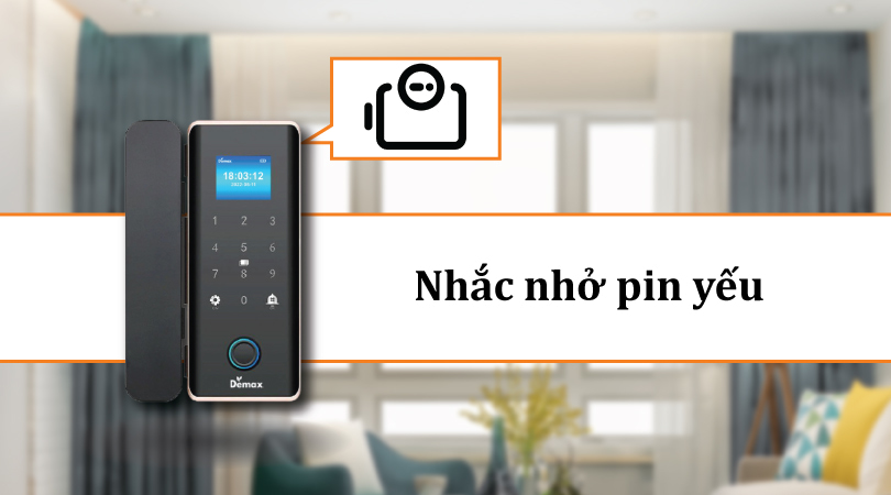 Demax SL800 G APP Wifi Remote - Nhắc nhở pin yếu