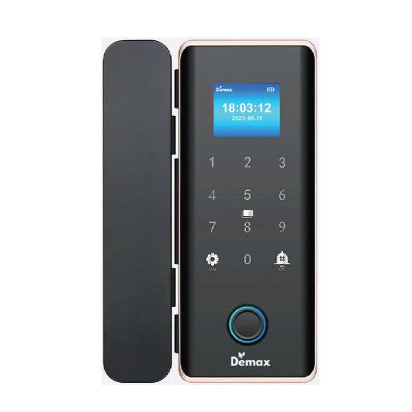 ảnh sản phẩm Khóa thông minh tự động dùng cho cửa kính Demax SL800 G APP Wifi Remote