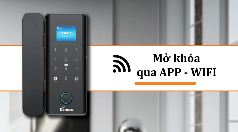 Demax SL800 G Black APP Wifi Remote - Mở khóa qua ứng dụng wifi