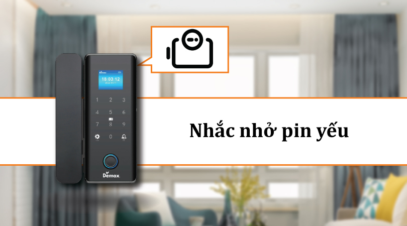 Demax SL800 G Black APP Wifi - Nhắc nhở pin yếu