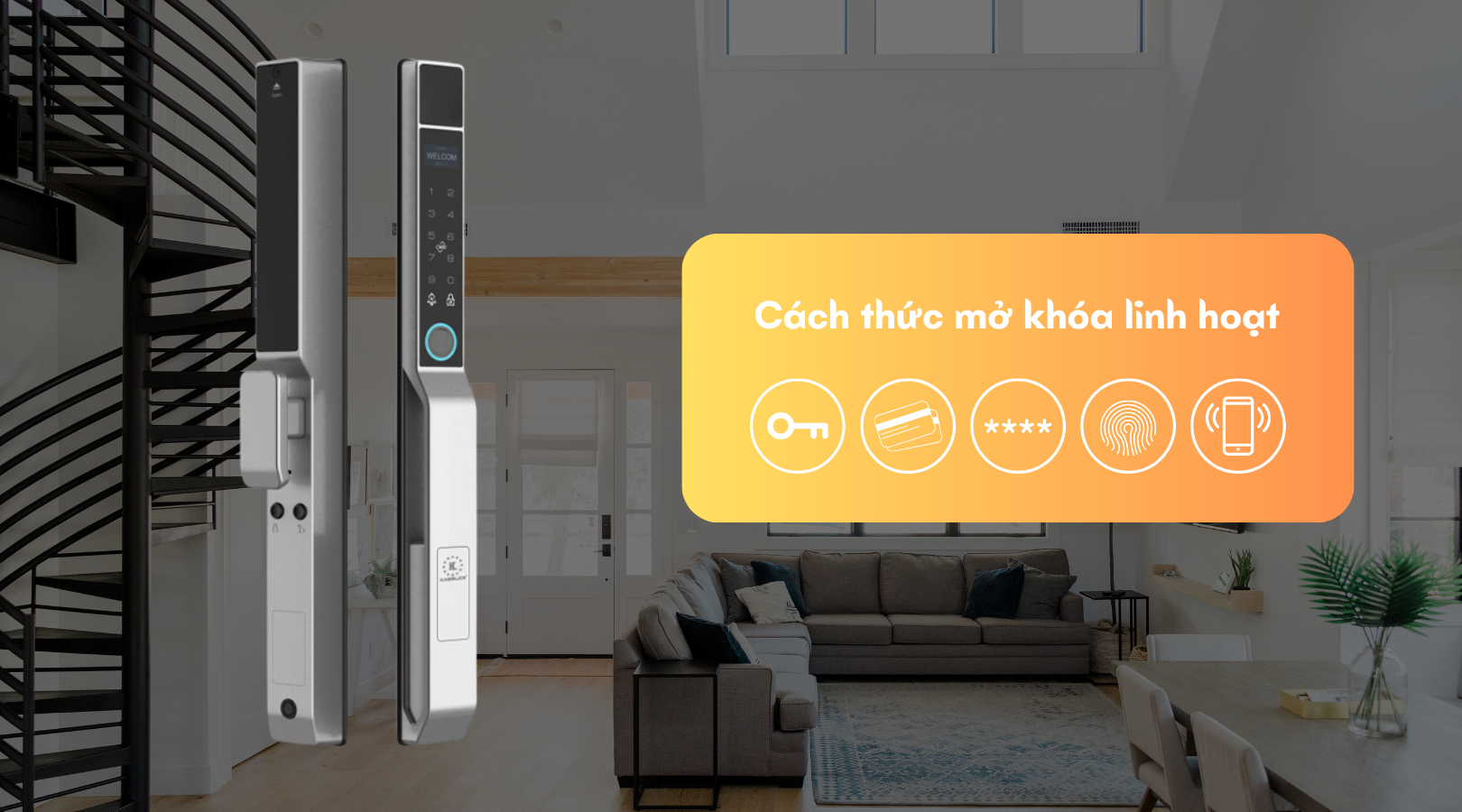 Phương thức mở khóa của Kassler KL-599 Pro Grey APP