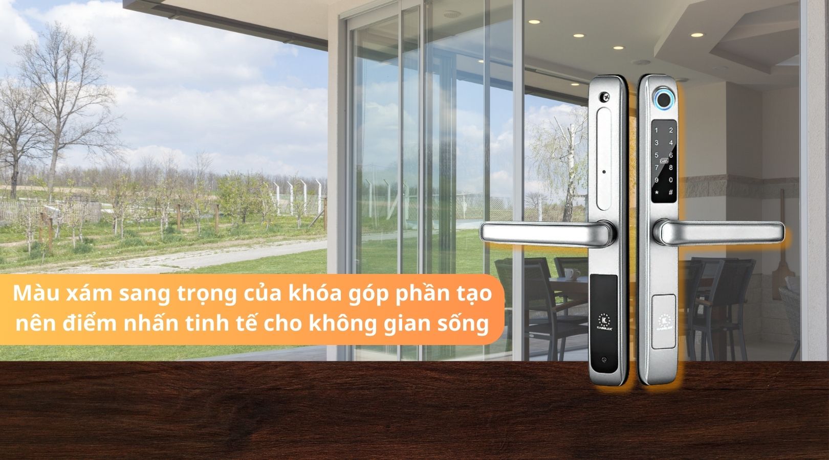 Cấu tạo của khóa cửa nhôm Kassler KL-599 RG APP