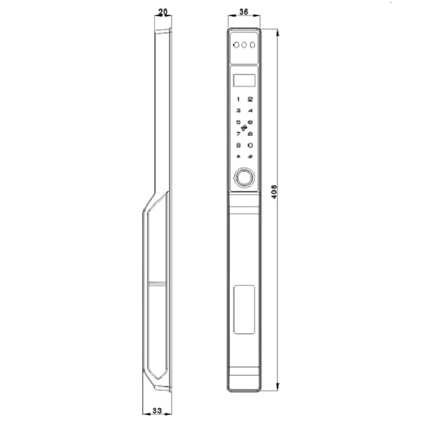 ảnh sản phẩm Khóa cửa nhôm xingfa Kassler KL-599 VF APP Grey