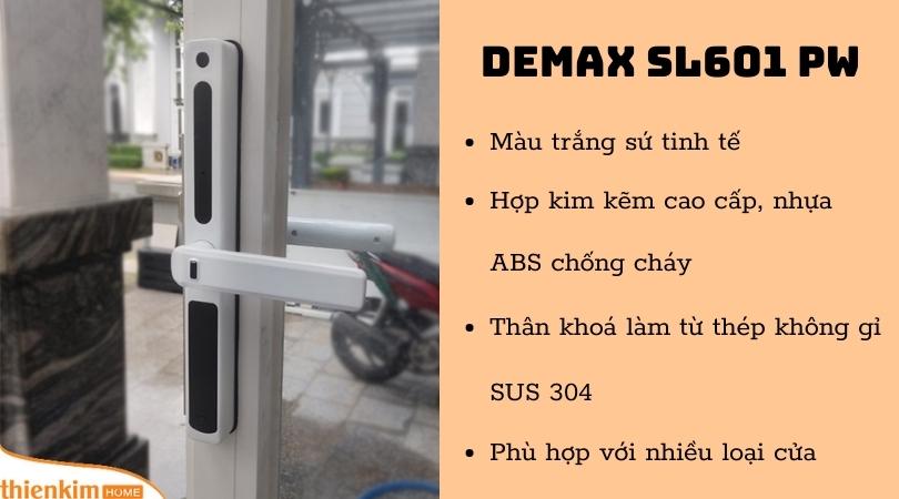 Khóa điện tử Demax SL601 PW - APP Wifi cao cấp