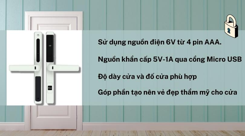 Khóa điện tử Demax SL601 PW - APP Wifi nhiều lợi ích khi sử dụng