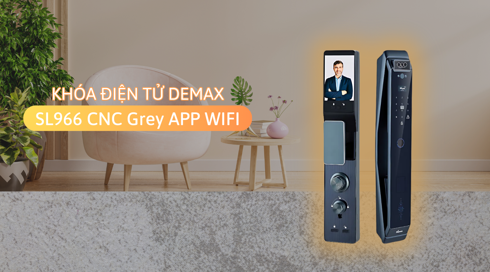 Tính năng nổi bật của khóa điện tử Demax SL966 CNC Grey APP WIFI