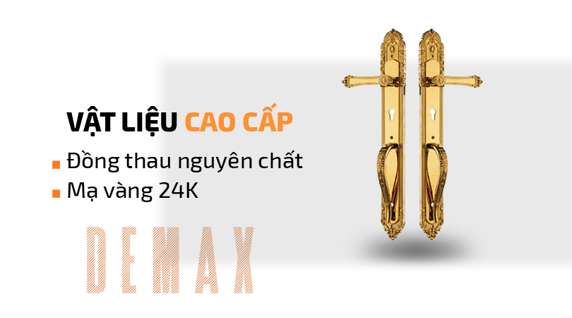 Demax CL806 BRASS 24K - Vật liệu cao cấp