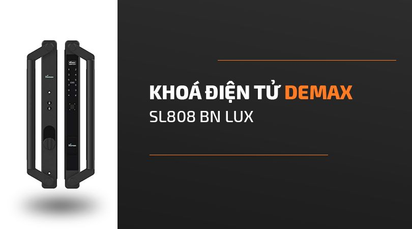 Khóa đại sảnh biệt thự Demax SL808 BN LUX