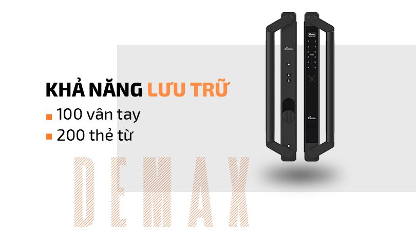 Demax SL808 BN LUX - Khả năng lưu trữ