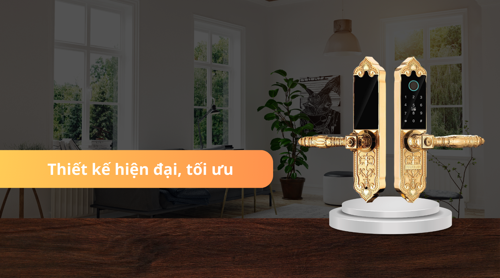 Thiết kế hiện đại, tối ưu của khóa đại sảnh Kassler KL-919 APP