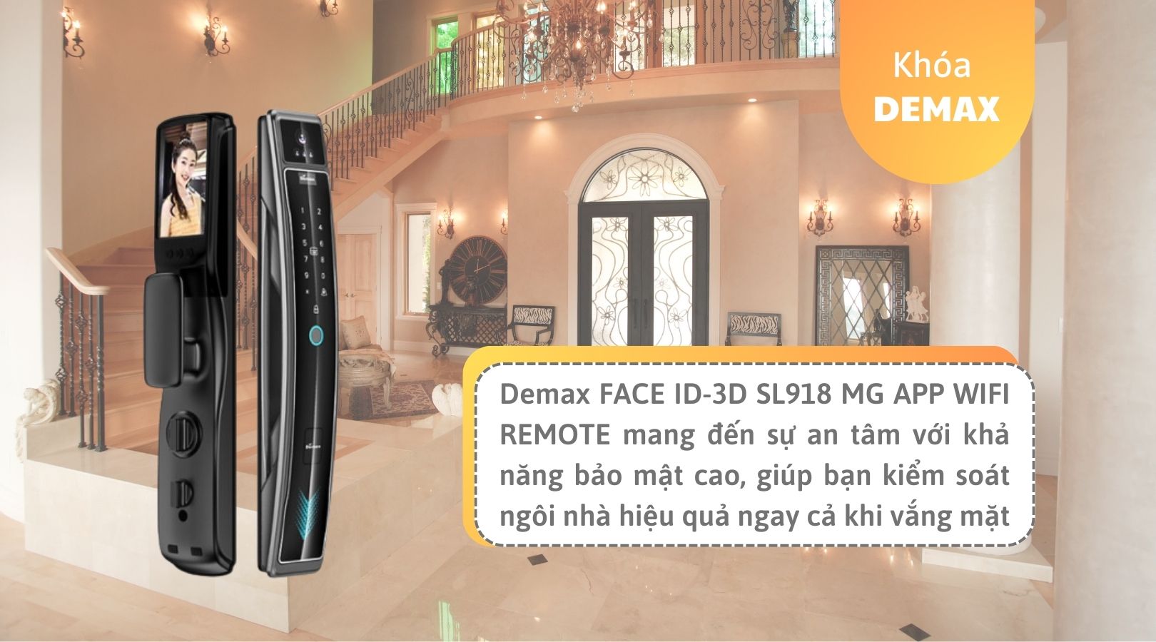 Có nên mua khóa Demax FACE ID-3D SL918 MG APP WIFI REMOTE không?