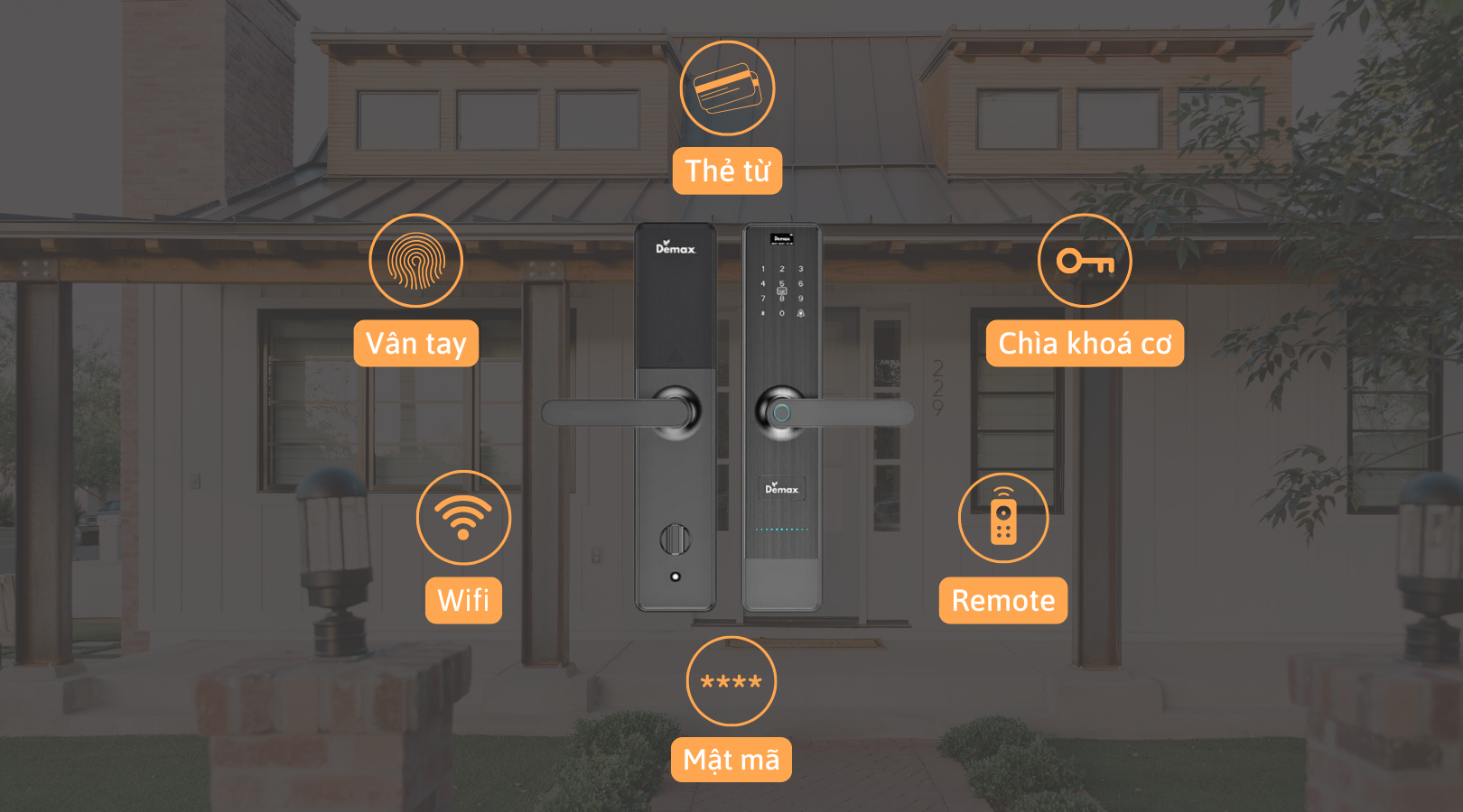 Cách thức mở khóa đa dạng của khóa Demax SL628 SG REMOTE