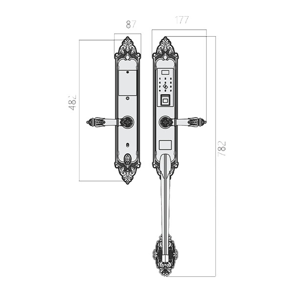 ảnh sản phẩm Khóa điện tử Kassler KL-969GR