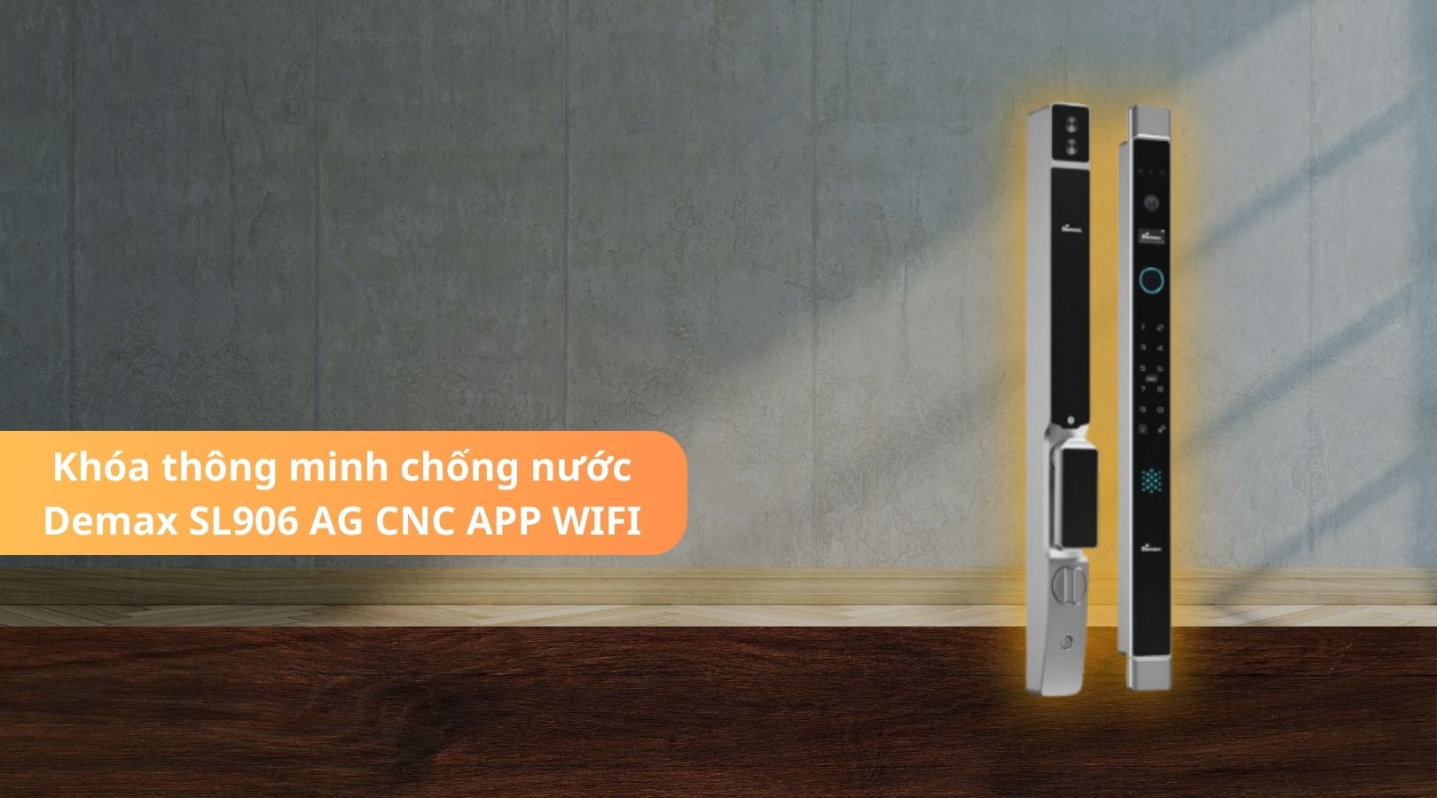 Khóa thông minh chống nước Demax SL906 AG CNC APP WIFI