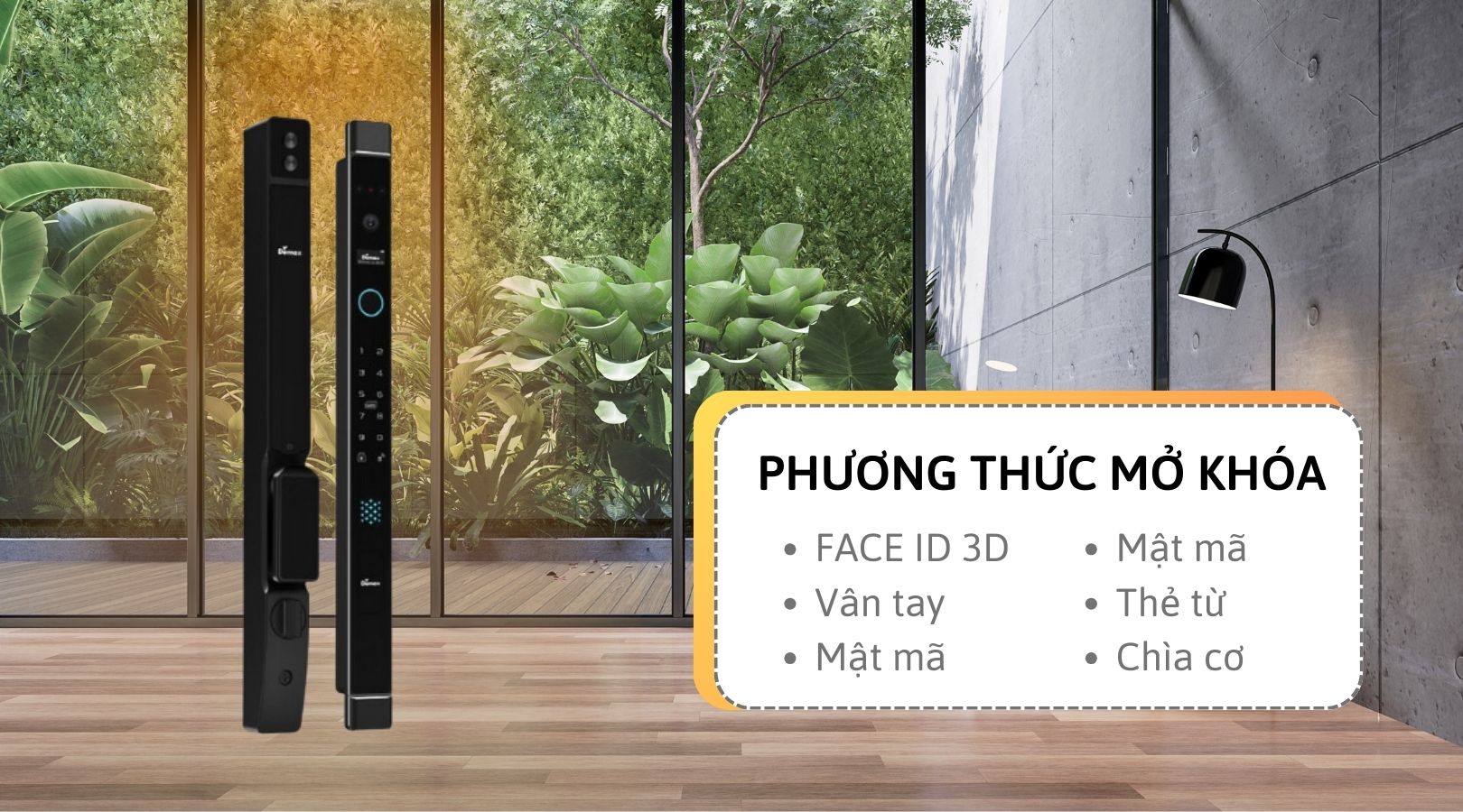 Khóa thông minh Demax SL906 BL CNC APP WIFI được trang bị hệ thống nhận dạng đa phương thức, tích hợp những công nghệ tiên tiến hàng đầu thế giới, đáp ứng tối đa nhu cầu bảo mật và trải nghiệm người dùng