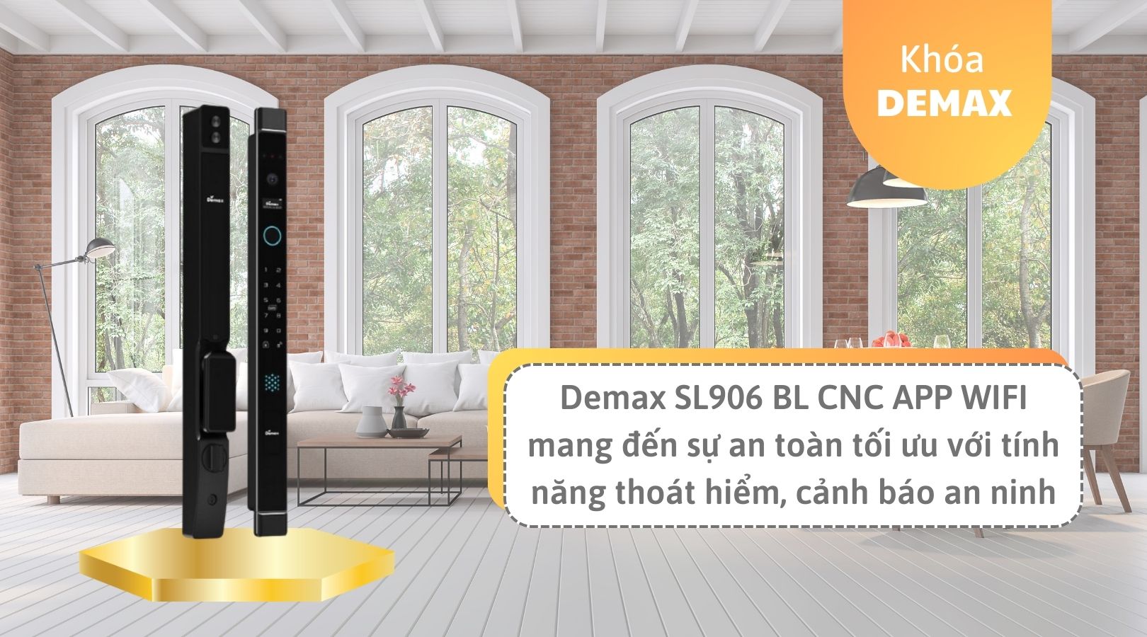 Có nên mua khóa Demax SL906 BL CNC APP WIFI không?