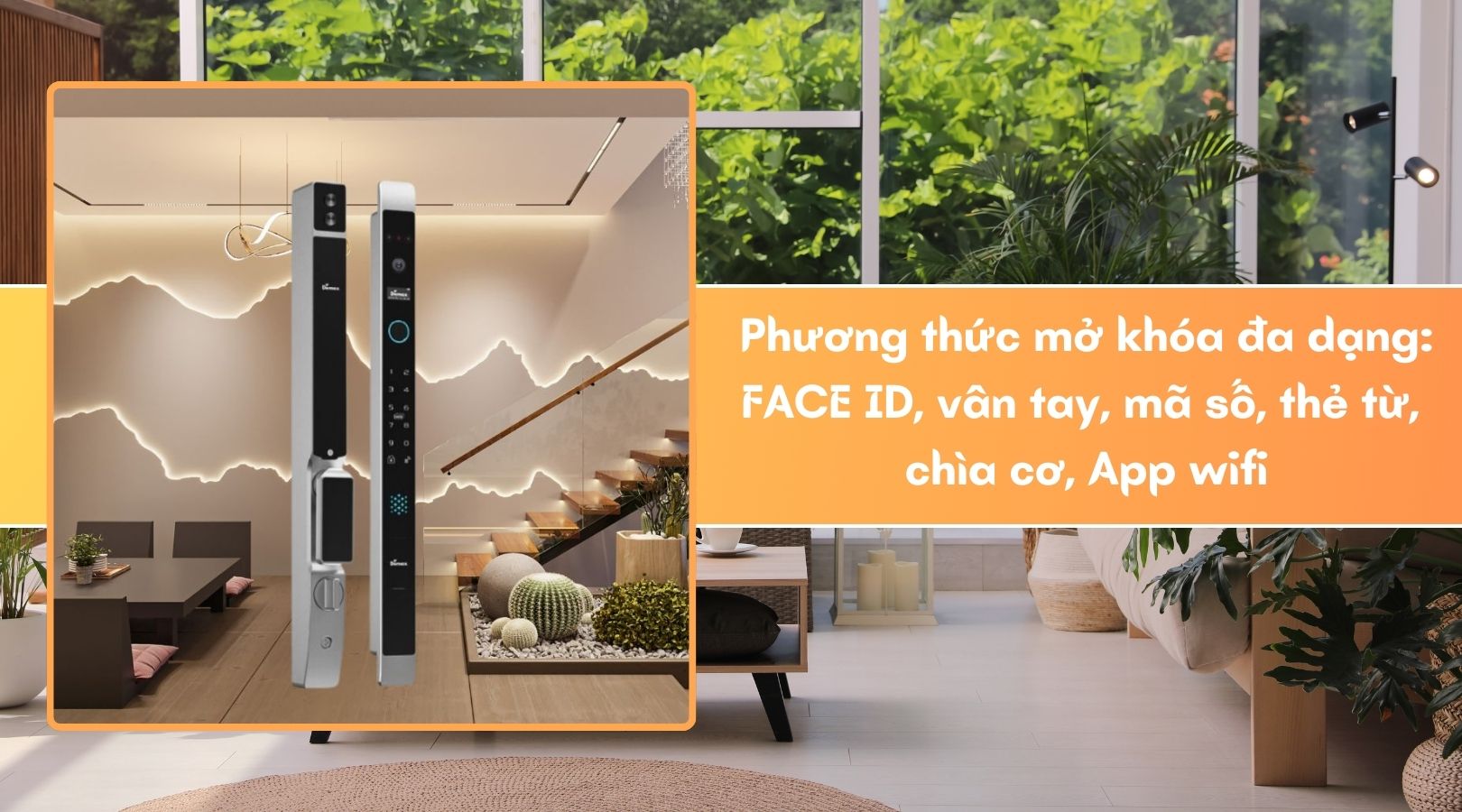 Khóa thông minh Demax SL908 AG CNC APP WIFI mang đến cho người dùng hệ sinh thái mở khóa đa dạng