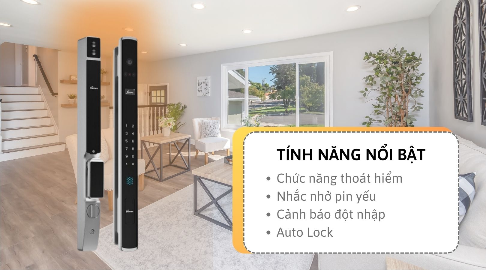 Chức năng chính của khóa thông minh chống nước Demax SL909 AG CNC APP WIFI REMOTE