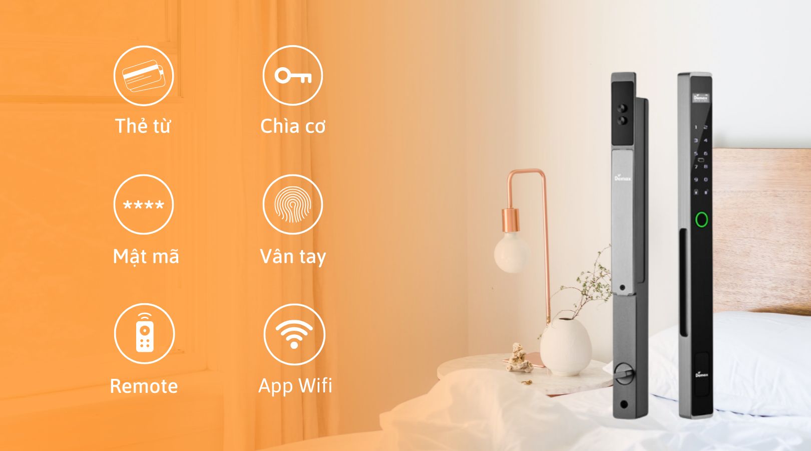 Ưu điểm của khóa Demax SL808 AG CNC App Wifi Remote