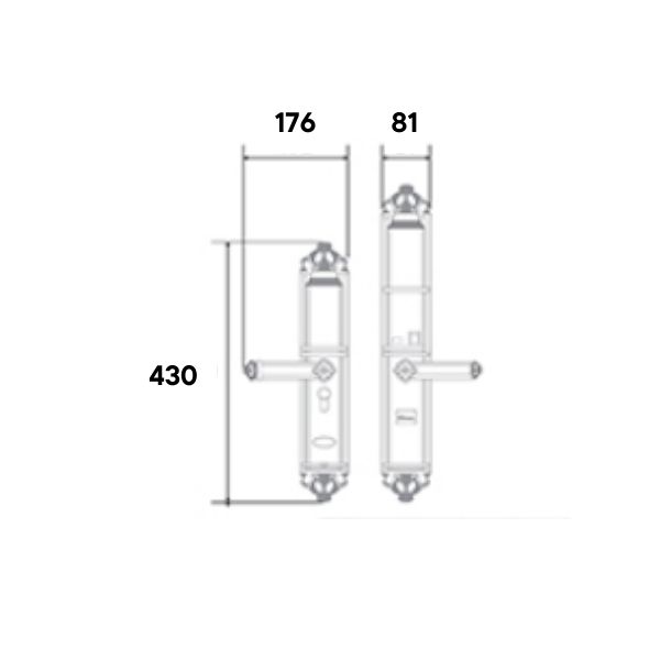 ảnh sản phẩm Khóa đại sảnh - Biệt thự Demax SL822 AC