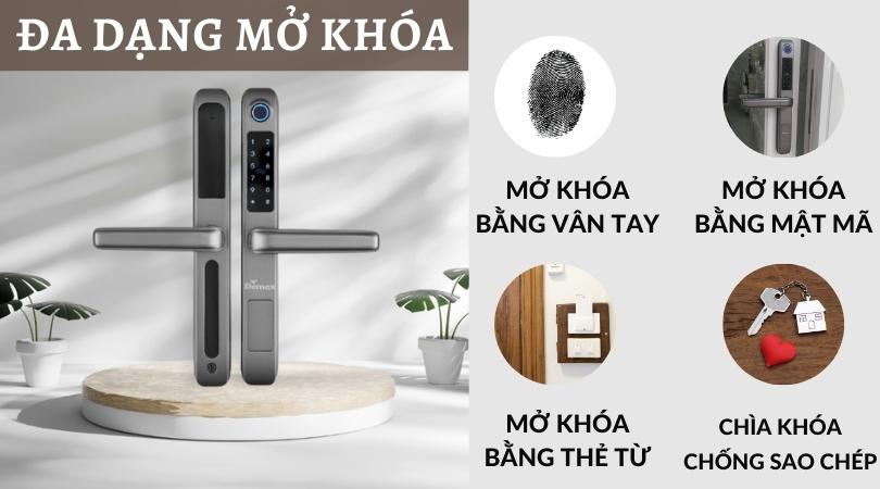 Khóa điện tử Demax SL101 SV đa dạng mở khóa