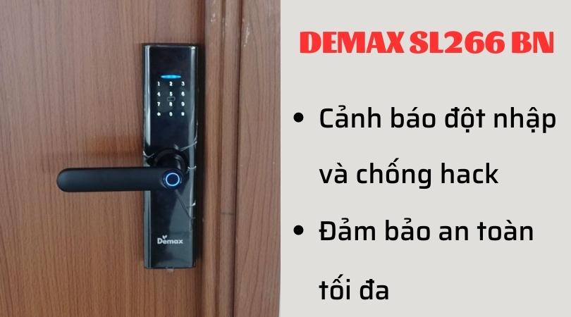 Khóa điện tử Demax SL266 BN đảm bảo an toàn tốt