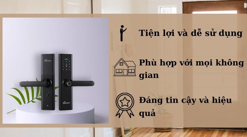 Khóa điện tử Demax SL266 BN tiện lợi và an toàn