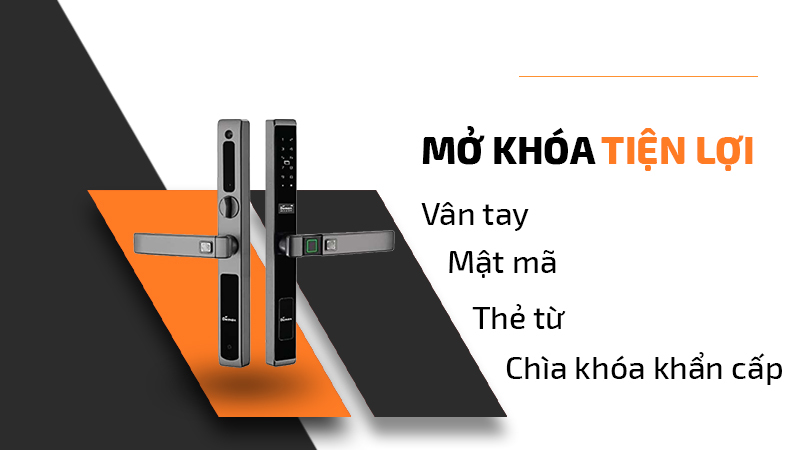 Khóa điện tử Demax SL588 AG - Mở khóa đa dạng