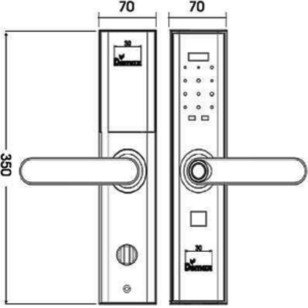 ảnh sản phẩm Khóa điện tử Demax SL638 RM APP Wifi